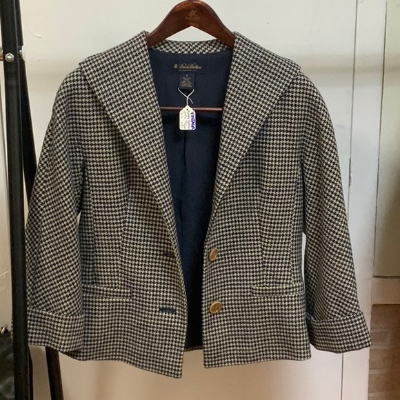 Brooks Brothers Jackets & Blazers - VINTAGE Brooks Brothers Checkered 100% Wool Jacket Size 6